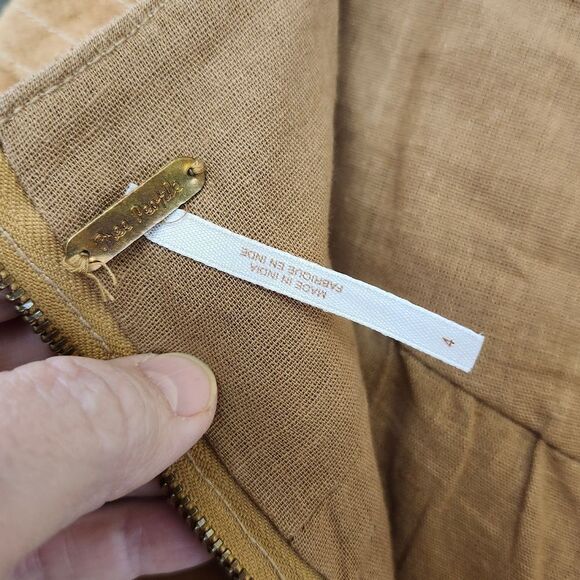 Free People Vintage 1970's Classic Light Brown Suede Hi-waisted Mini Skirt Sz 4 - Picture 7 of 10